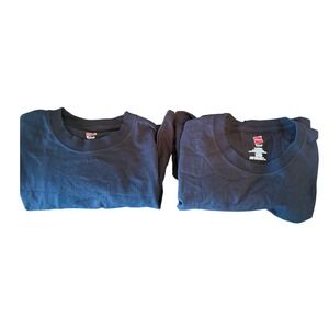 Hanes Tagless Youth T-Shirts Black Long Sleeve